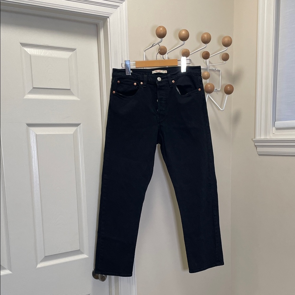 Levi's - Wedgie Straight Denim Jeans - Black - 30x28